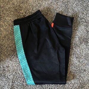 Puma Black and Teal Joggers